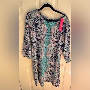 NWT Lilly Pulitzer Bay Dress - Your Biggest Fan - XL